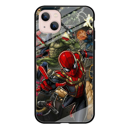 Spiderman Multiverse Battle iPhone 15 Plus Case-Oxvistore