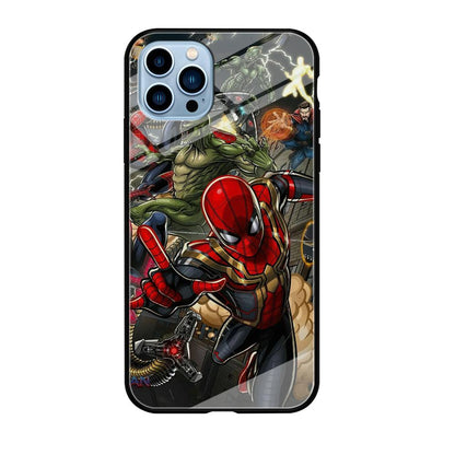 Spiderman Multiverse Battle iPhone 12 Pro Case-Oxvistore