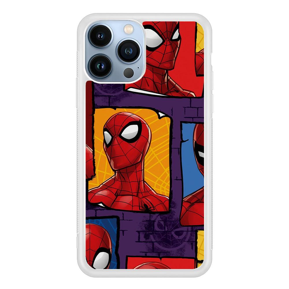 Spiderman Poster on The Wall iPhone 13 Pro Case-Oxvistore