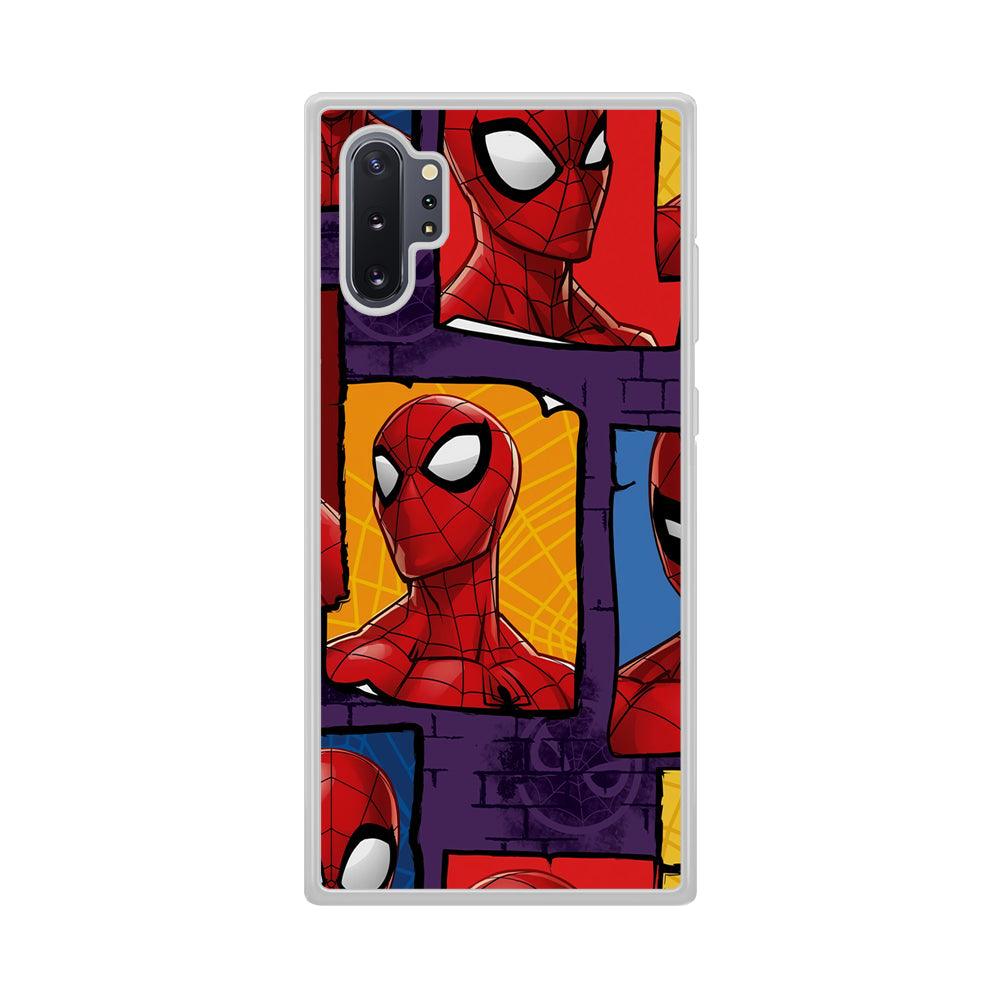 Spiderman Poster on The Wall Samsung Galaxy Note 10 Plus Case-Oxvistore