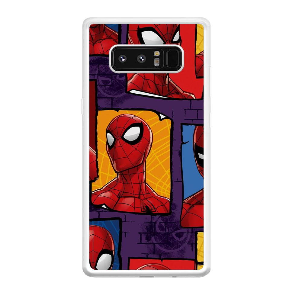 Spiderman Poster on The Wall Samsung Galaxy Note 8 Case-Oxvistore