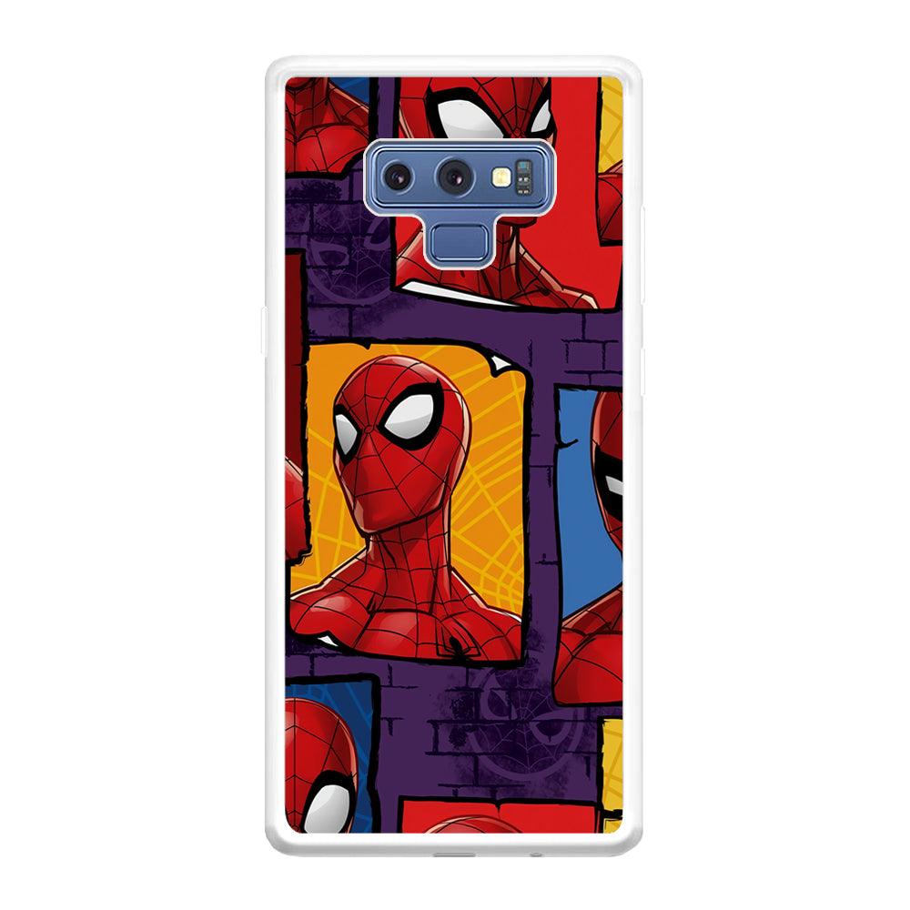 Spiderman Poster on The Wall Samsung Galaxy Note 9 Case-Oxvistore