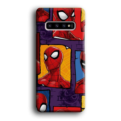 Spiderman Poster on The Wall Samsung Galaxy S10 Case-Oxvistore