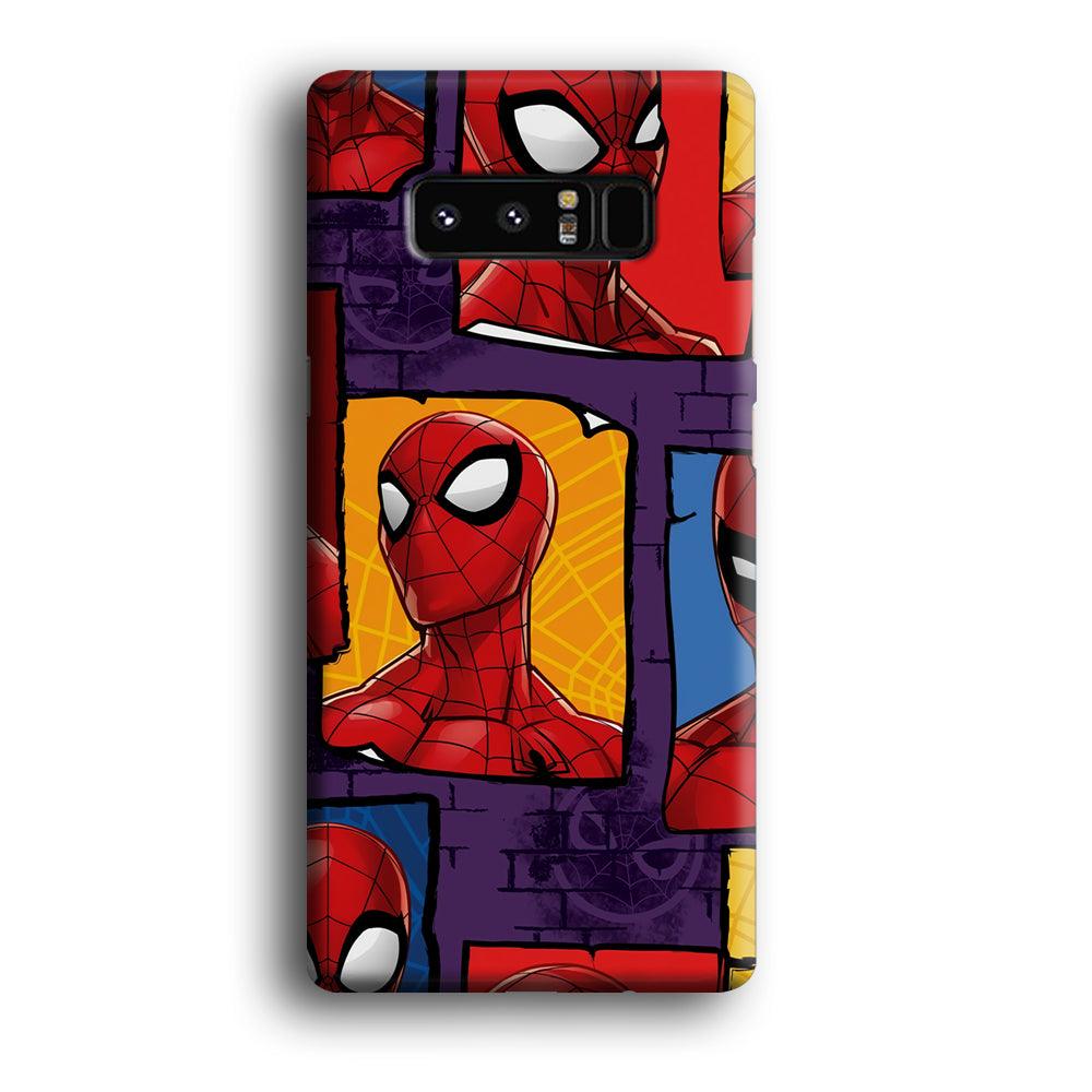 Spiderman Poster on The Wall Samsung Galaxy Note 8 Case-Oxvistore