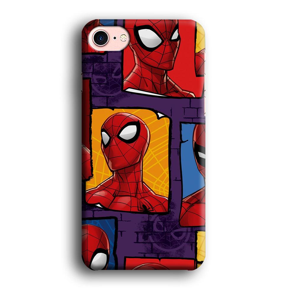 Spiderman Poster on The Wall iPhone 8 Case-Oxvistore