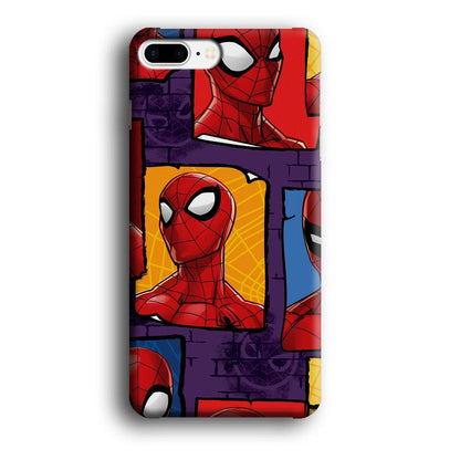 Spiderman Poster on The Wall iPhone 8 Plus Case-Oxvistore