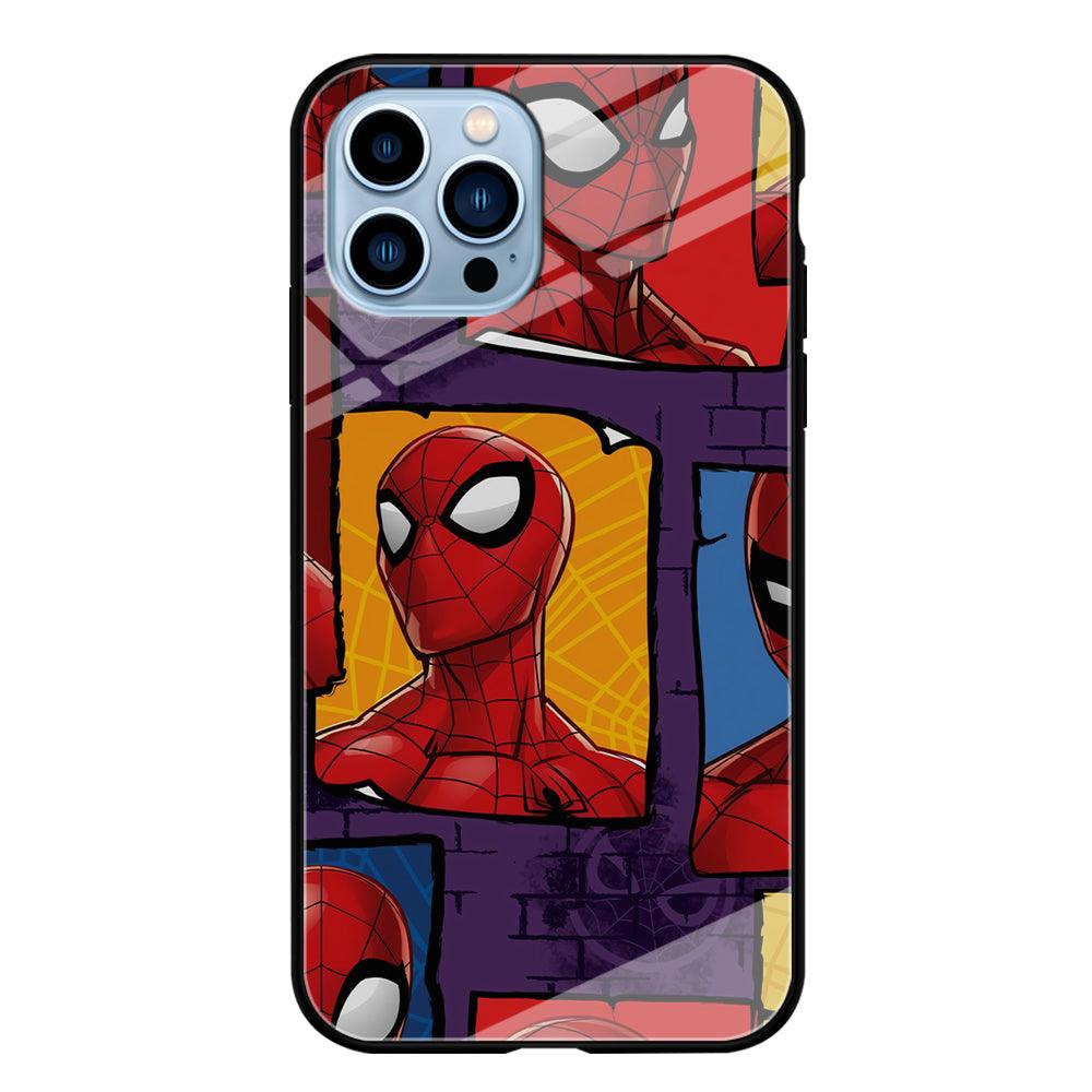 Spiderman Poster on The Wall iPhone 15 Pro Max Case-Oxvistore