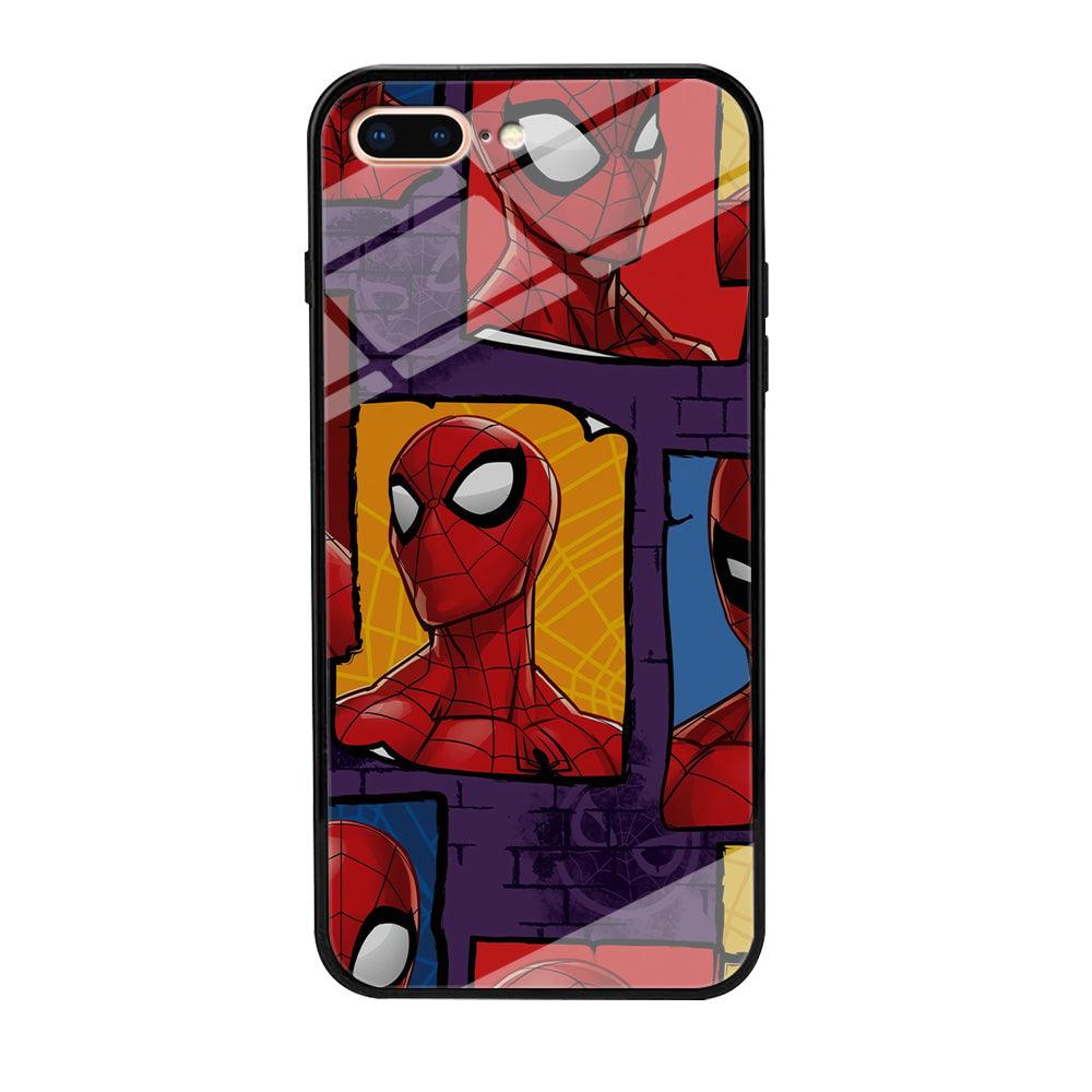 Spiderman Poster on The Wall iPhone 8 Plus Case-Oxvistore