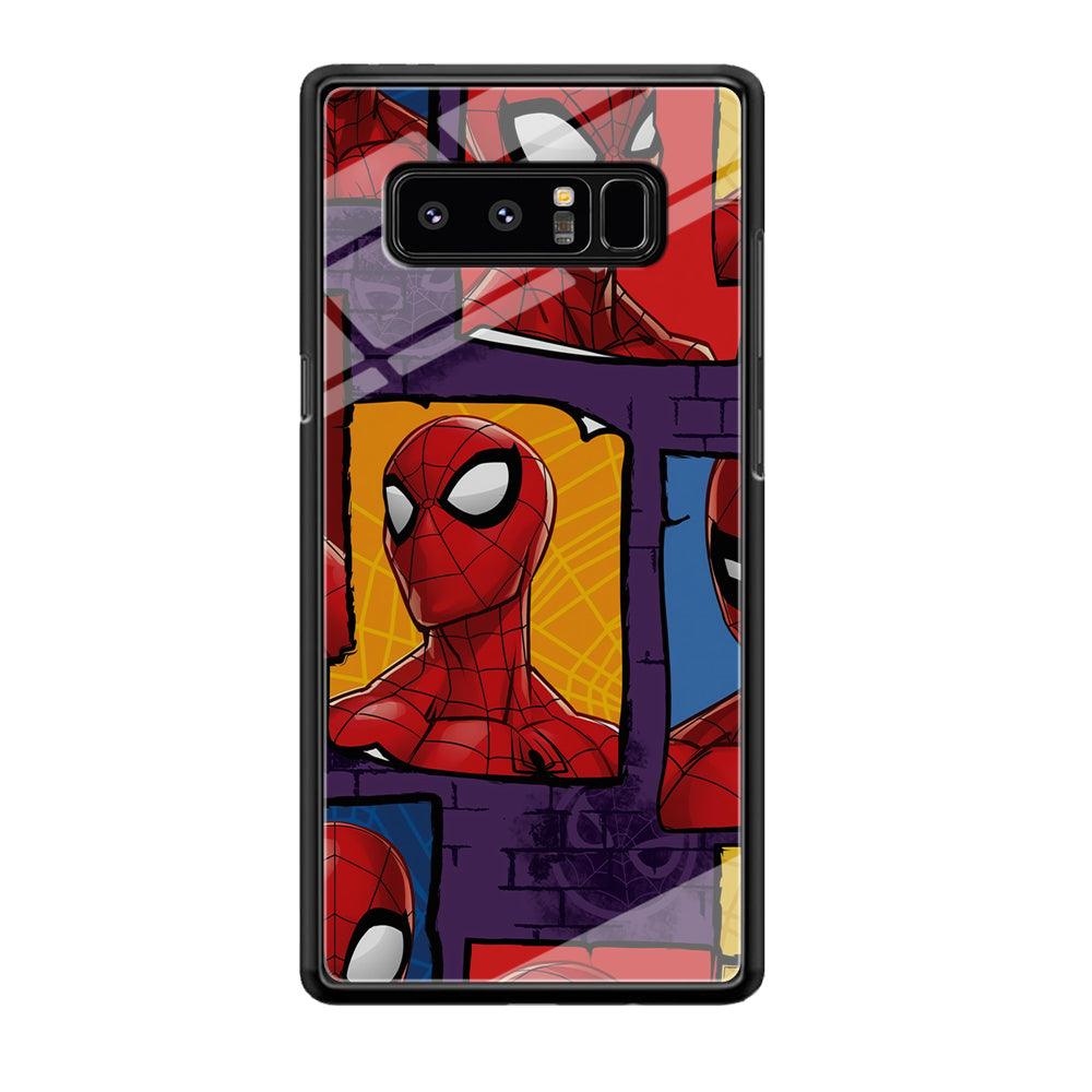 Spiderman Poster on The Wall Samsung Galaxy Note 8 Case-Oxvistore