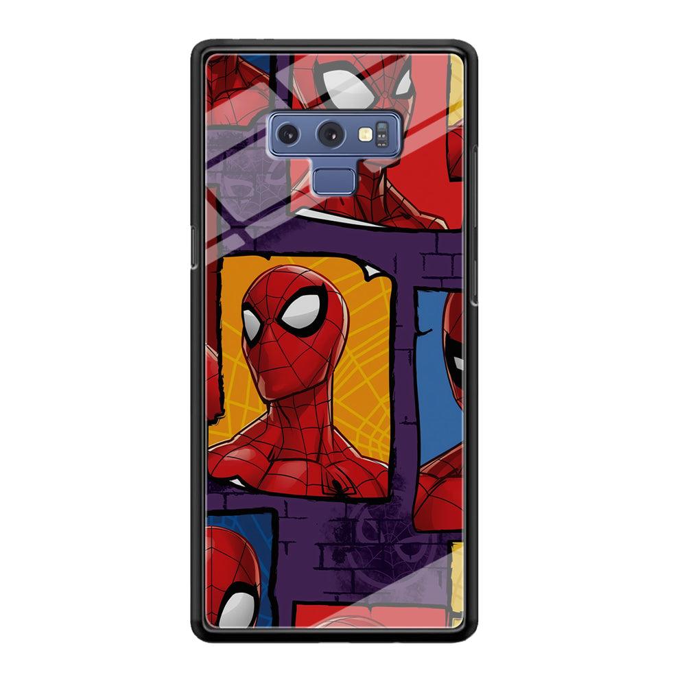 Spiderman Poster on The Wall Samsung Galaxy Note 9 Case-Oxvistore