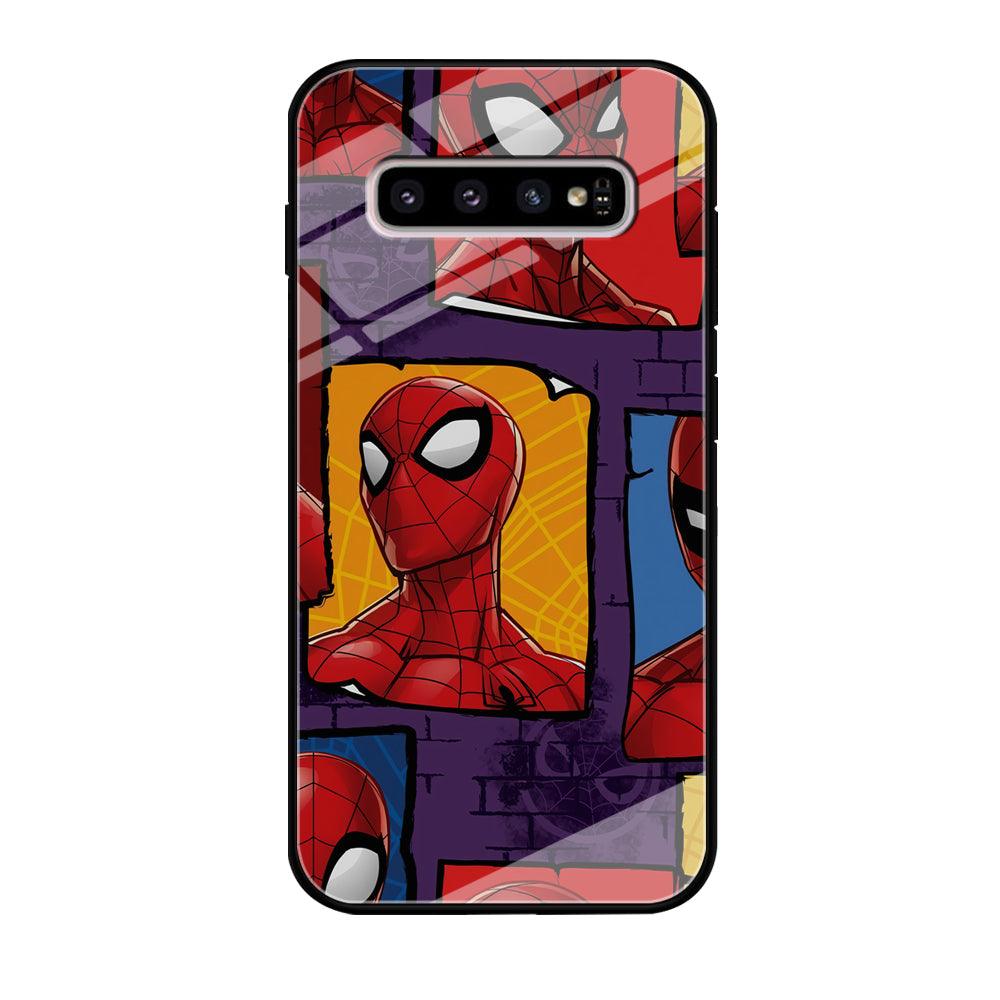 Spiderman Poster on The Wall Samsung Galaxy S10 Case-Oxvistore