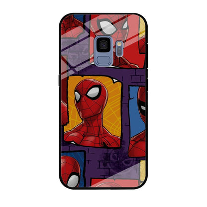 Spiderman Poster on The Wall Samsung Galaxy S9 Case-Oxvistore