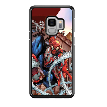 Spiderman Rooftop Photo Samsung Galaxy S9 Case-Oxvistore