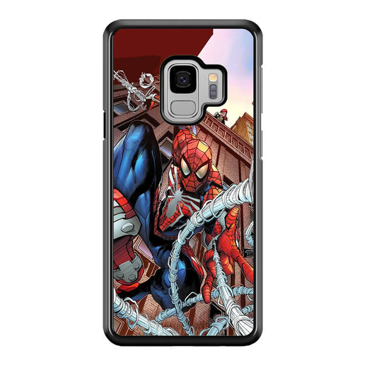 Spiderman Rooftop Photo Samsung Galaxy S9 Case-Oxvistore