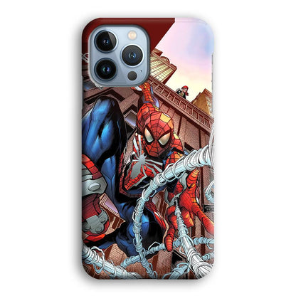 Spiderman Rooftop Photo iPhone 13 Pro Case-Oxvistore