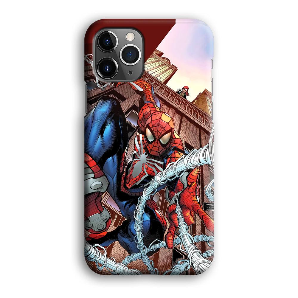 Spiderman Rooftop Photo iPhone 12 Pro Max Case-Oxvistore