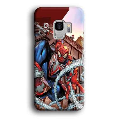 Spiderman Rooftop Photo Samsung Galaxy S9 Case-Oxvistore