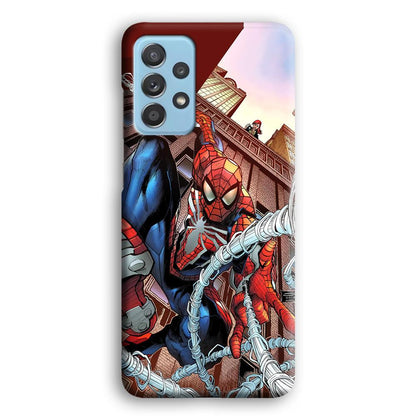 Spiderman Rooftop Photo Samsung Galaxy A52 Case-Oxvistore