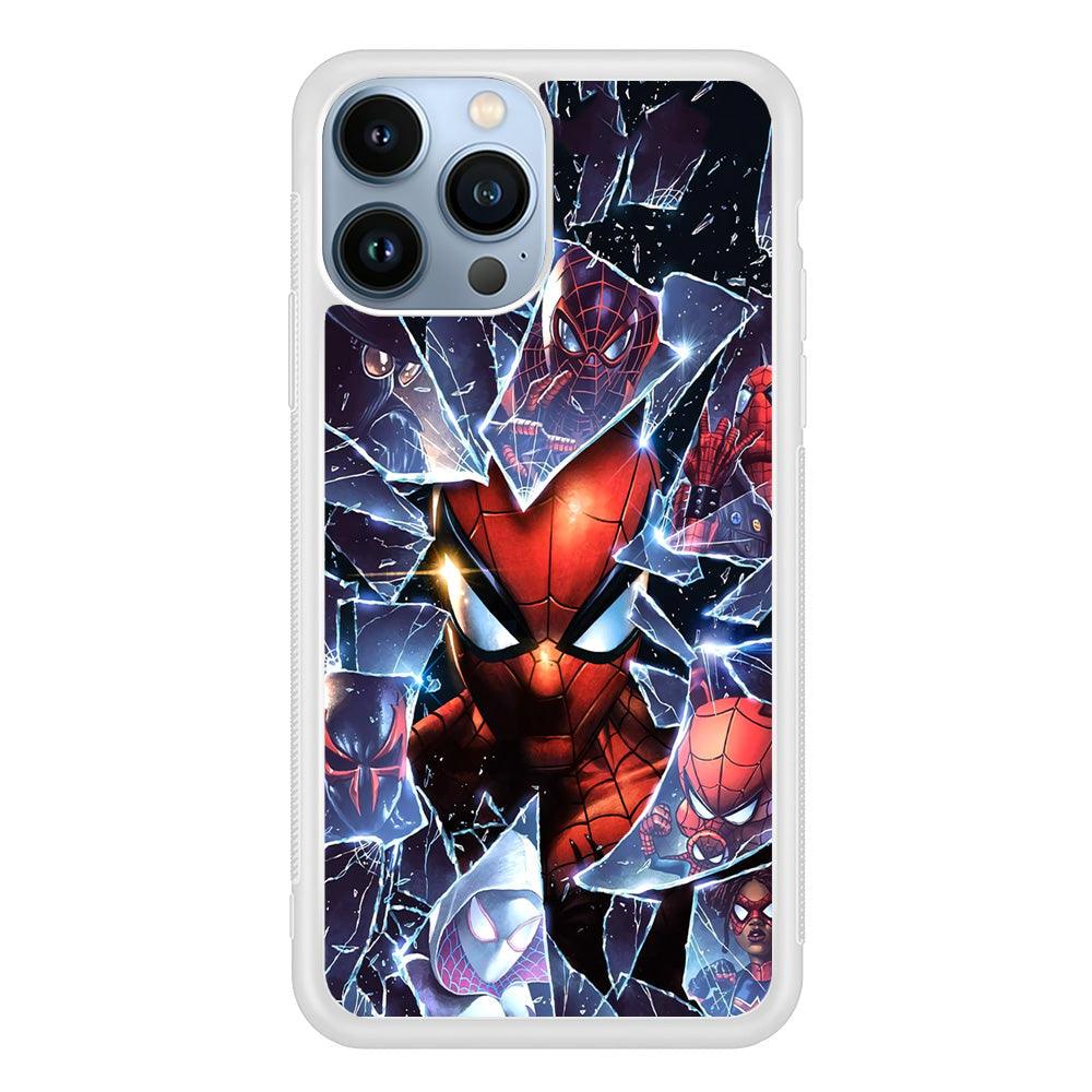 Spiderman Secret on The Glass iPhone 14 Pro Max Case-Oxvistore