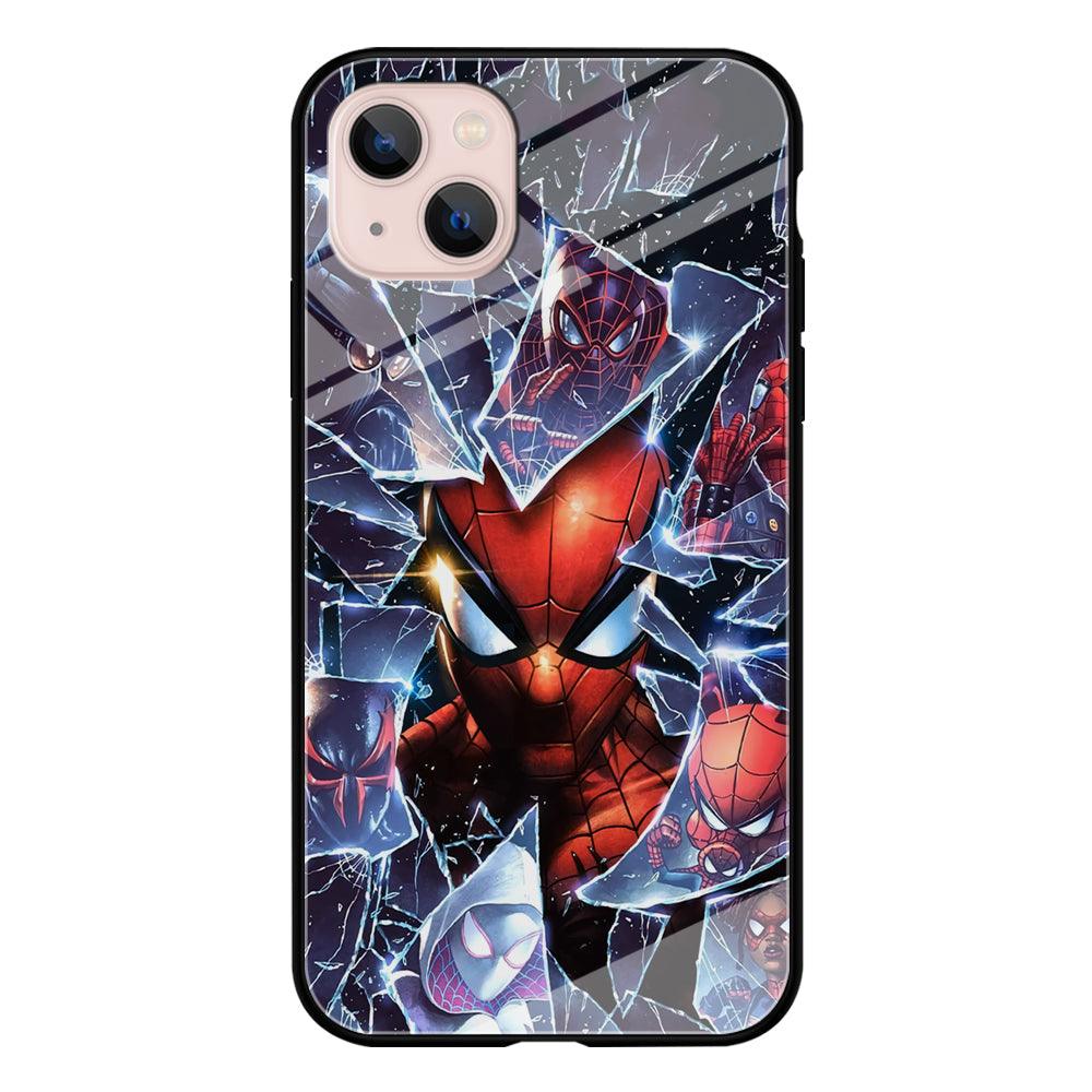 Spiderman Secret on The Glass iPhone 14 Plus Case-Oxvistore