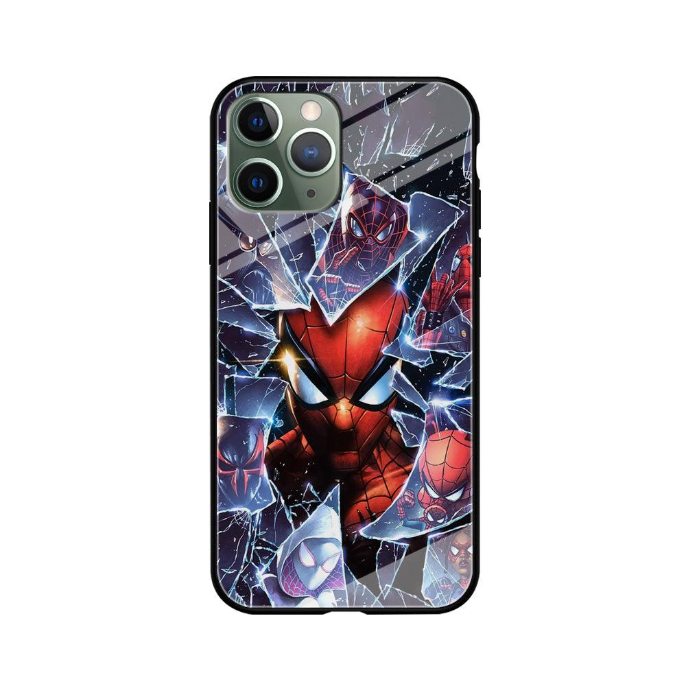 Spiderman Secret on The Glass iPhone 11 Pro Case-Oxvistore