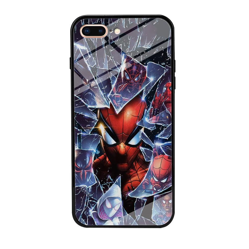 Spiderman Secret on The Glass iPhone 8 Plus Case-Oxvistore