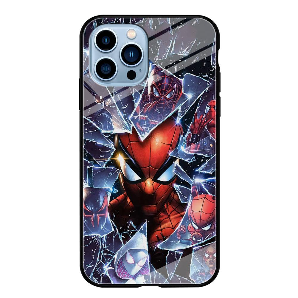 Spiderman Secret on The Glass iPhone 14 Pro Max Case-Oxvistore