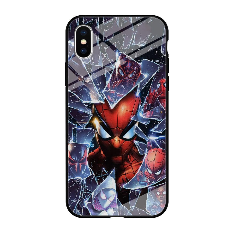 Spiderman Secret on The Glass iPhone XS Case-Oxvistore