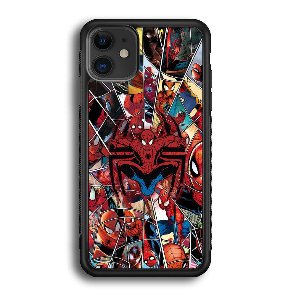 Spiderman Solid Backing iPhone 12 Case-Oxvistore