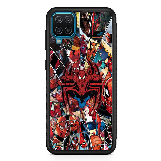 Spiderman Solid Backing Samsung Galaxy A12 Case-Oxvistore