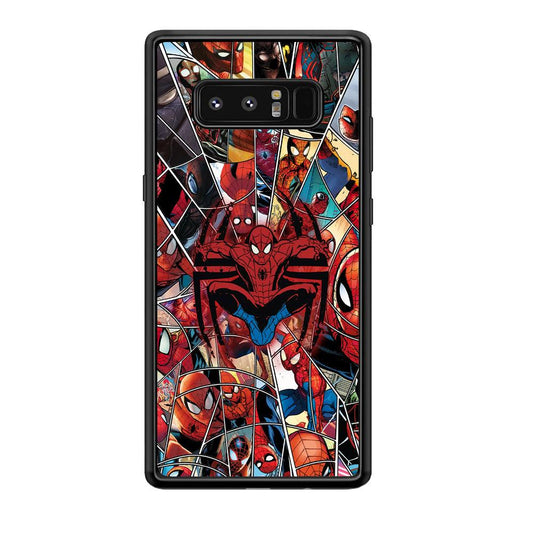 Spiderman Solid Backing Samsung Galaxy Note 8 Case-Oxvistore