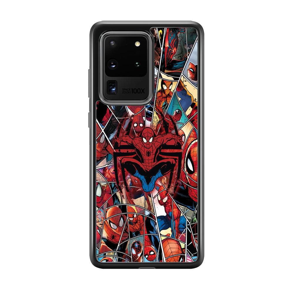 Spiderman Solid Backing Samsung Galaxy S20 Ultra Case-Oxvistore