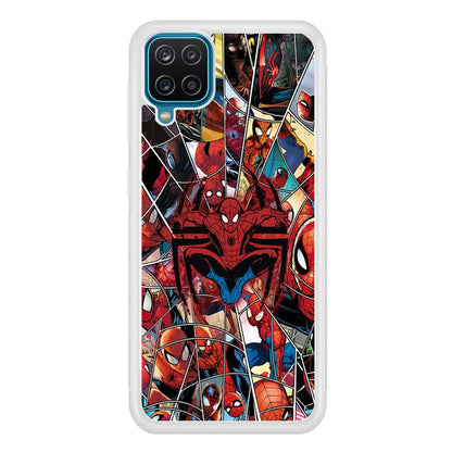 Spiderman Solid Backing Samsung Galaxy A12 Case-Oxvistore