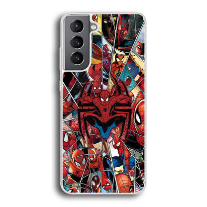 Spiderman Solid Backing Samsung Galaxy S21 Case-Oxvistore