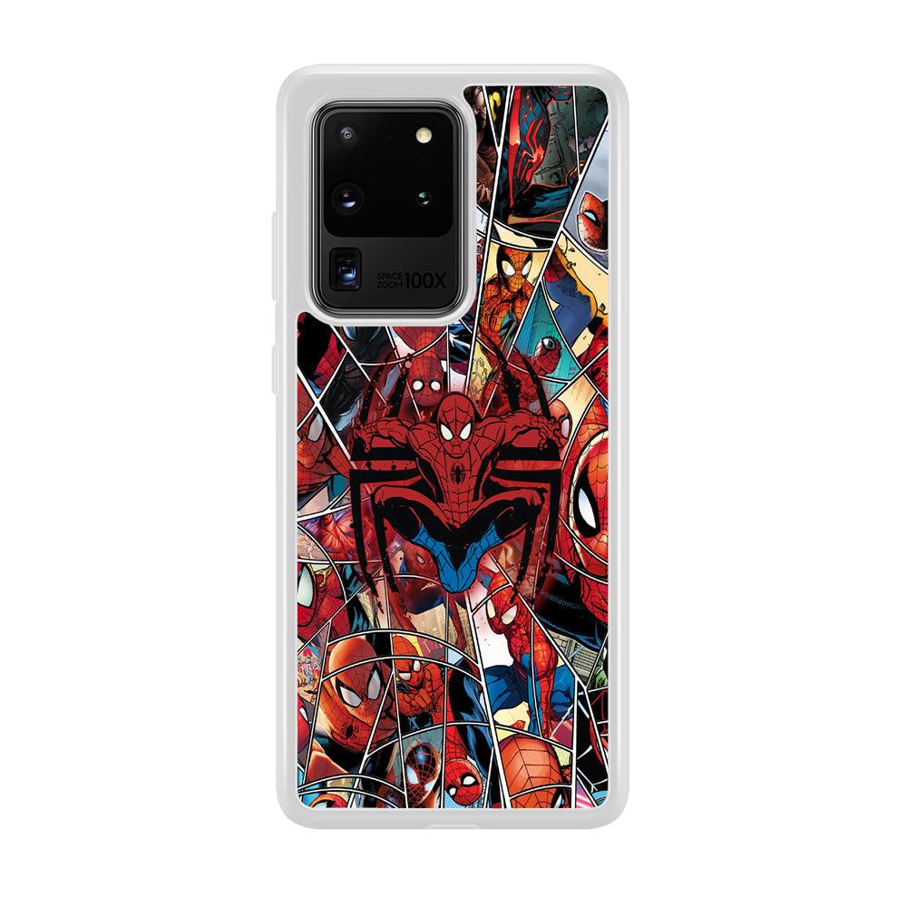 Spiderman Solid Backing Samsung Galaxy S20 Ultra Case-Oxvistore