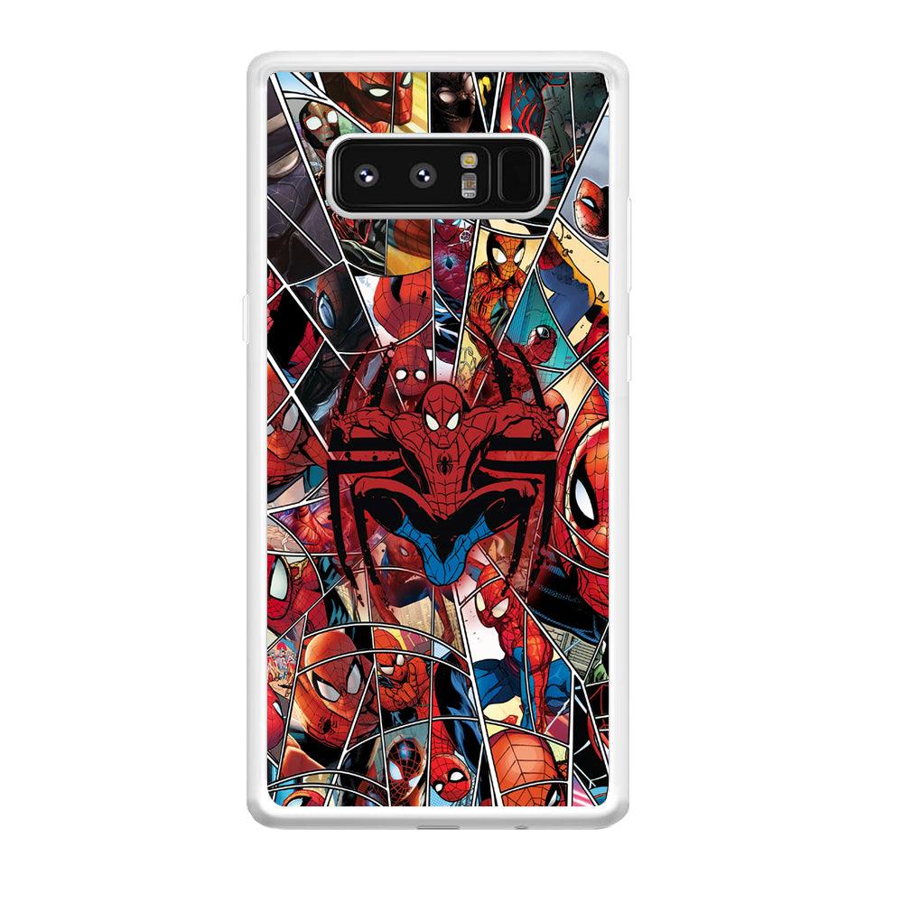 Spiderman Solid Backing Samsung Galaxy Note 8 Case-Oxvistore