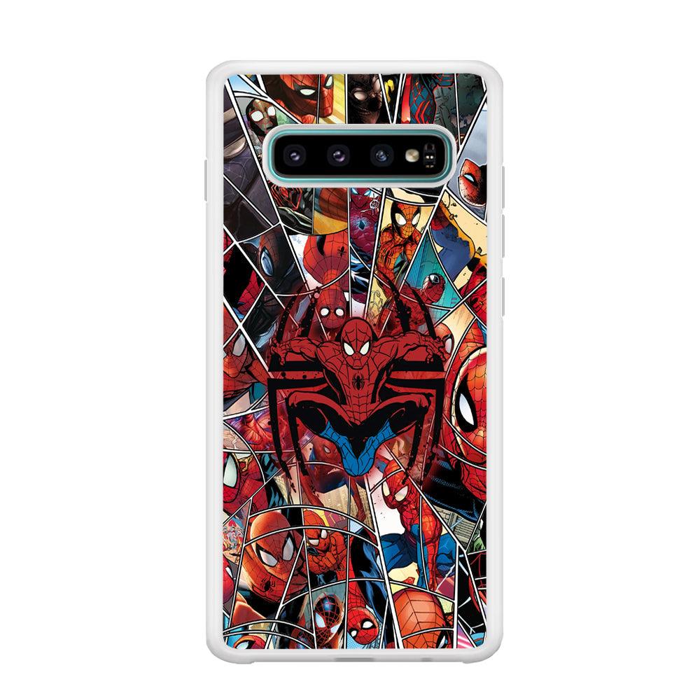 Spiderman Solid Backing Samsung Galaxy S10 Plus Case-Oxvistore