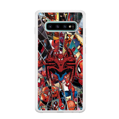 Spiderman Solid Backing Samsung Galaxy S10 Plus Case-Oxvistore