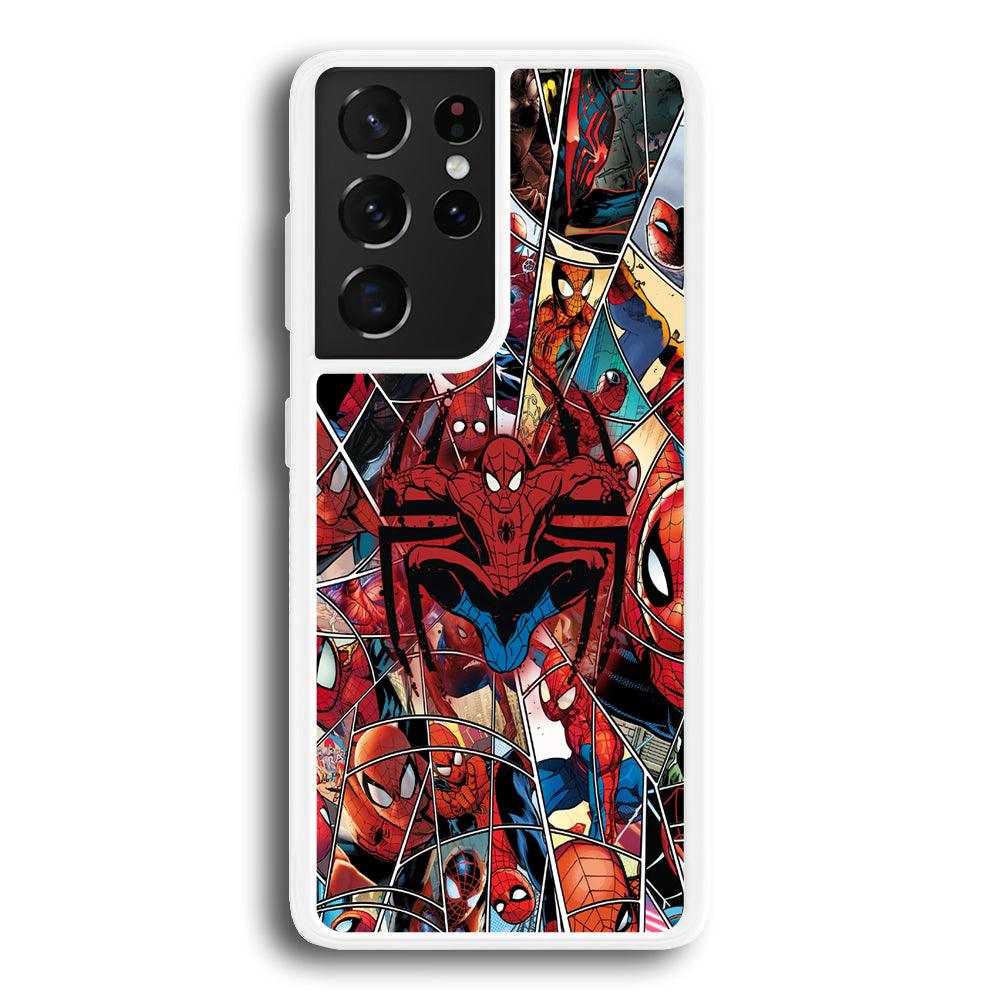 Spiderman Solid Backing Samsung Galaxy S21 Ultra Case-Oxvistore