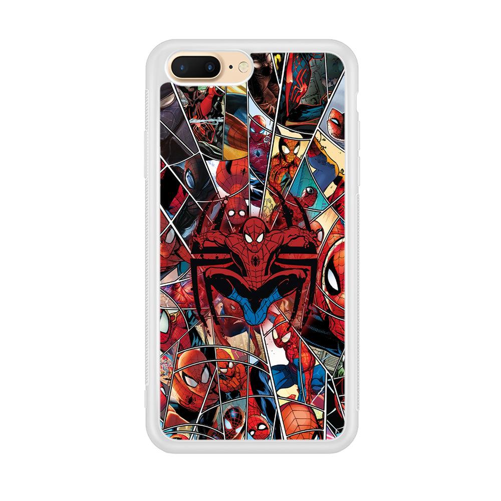 Spiderman Solid Backing iPhone 8 Plus Case-Oxvistore