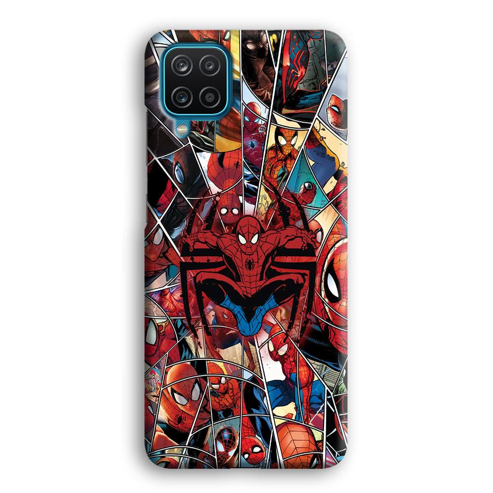 Spiderman Solid Backing Samsung Galaxy A12 Case-Oxvistore