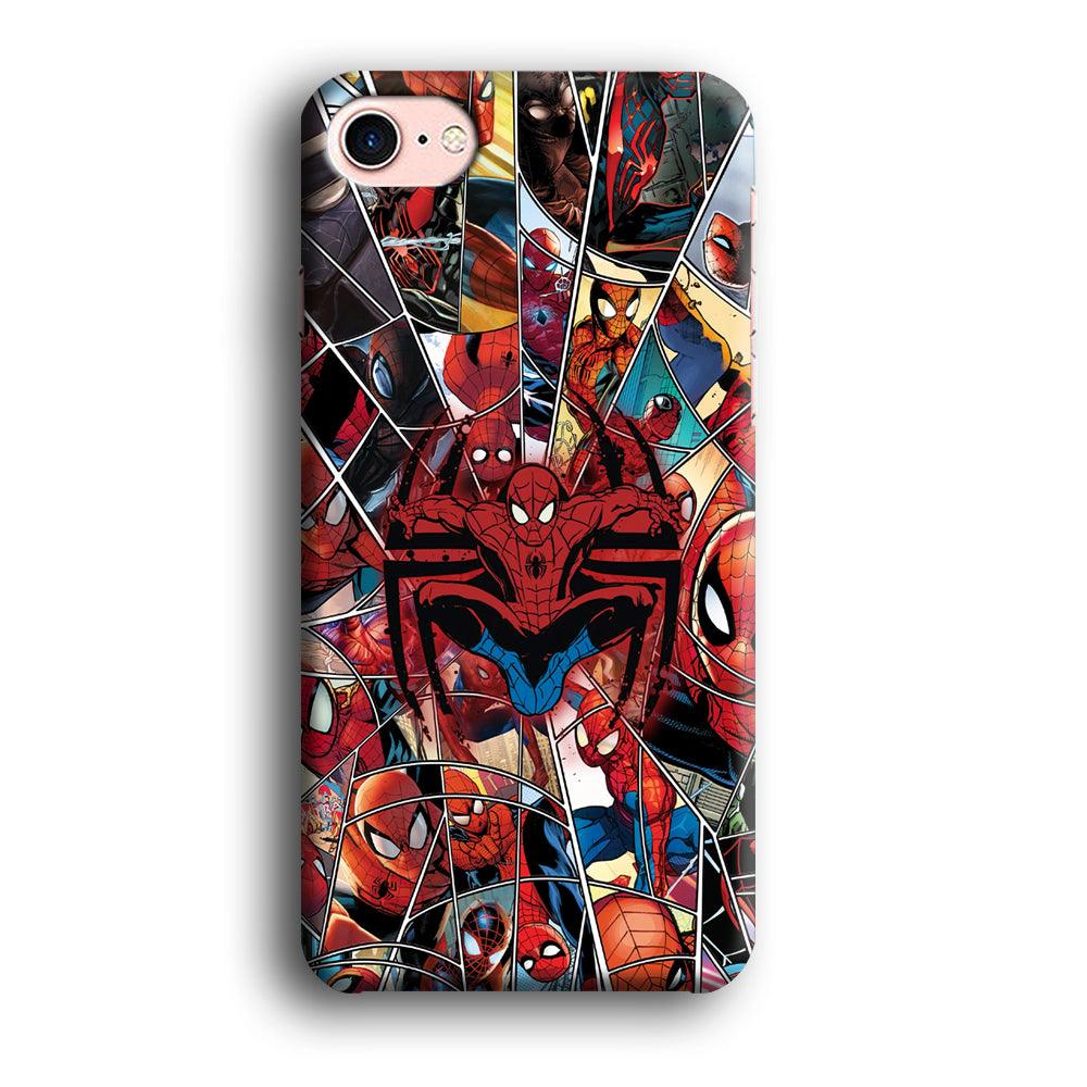 Spiderman Solid Backing iPhone 8 Case-Oxvistore