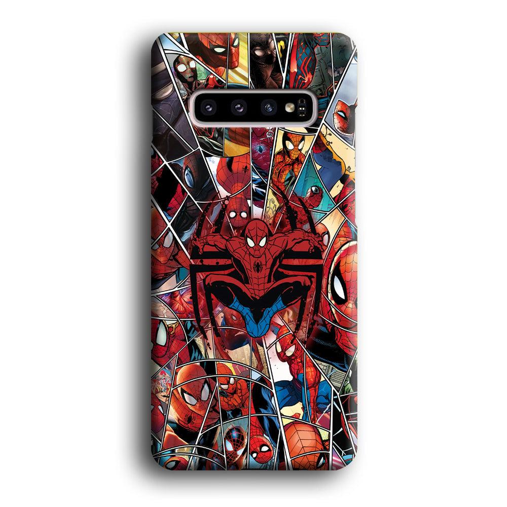 Spiderman Solid Backing Samsung Galaxy S10 Plus Case-Oxvistore