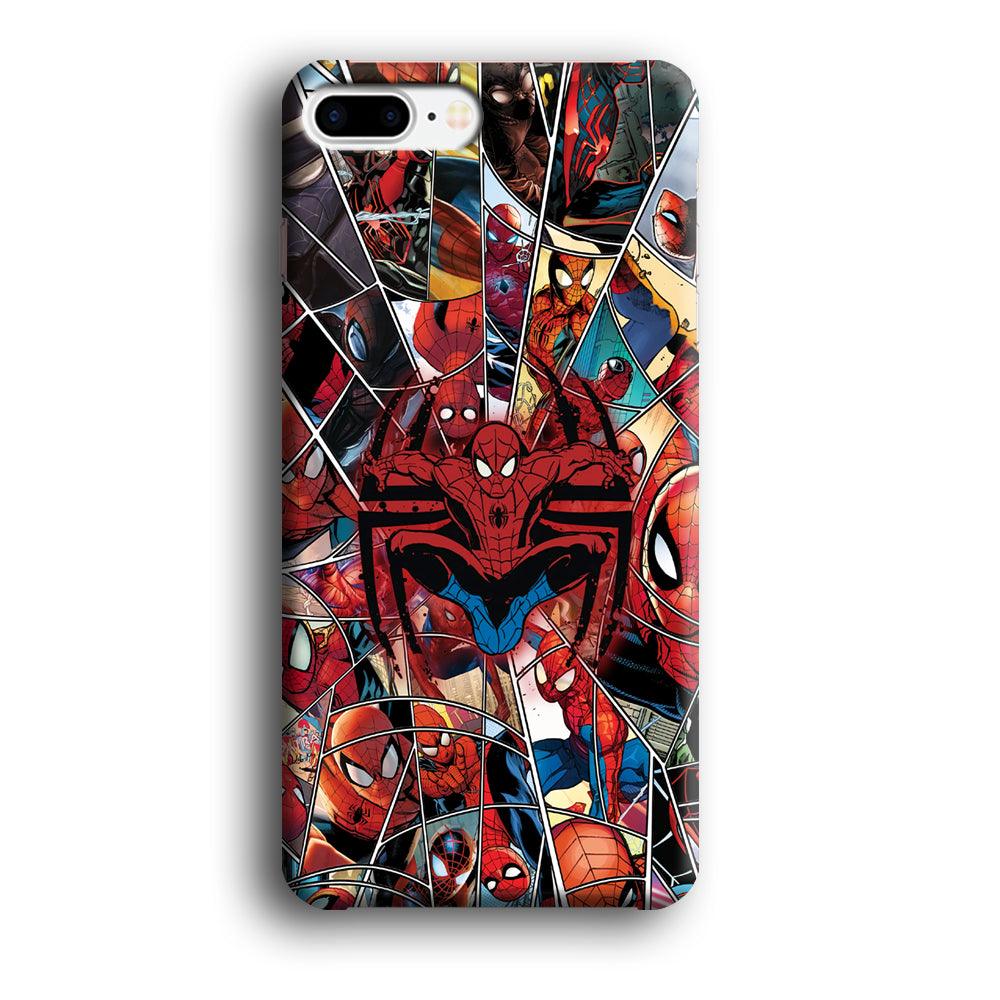 Spiderman Solid Backing iPhone 8 Plus Case-Oxvistore