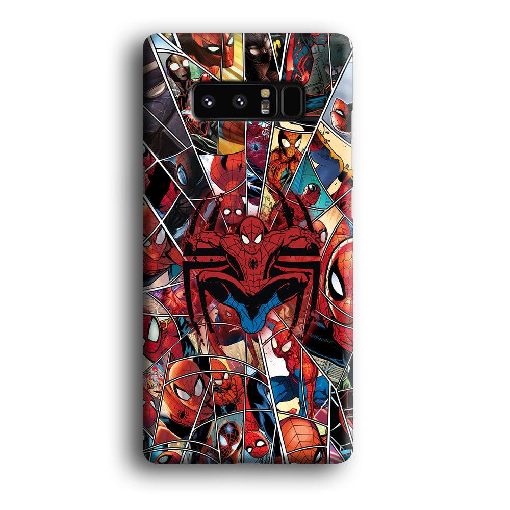 Spiderman Solid Backing Samsung Galaxy Note 8 Case-Oxvistore