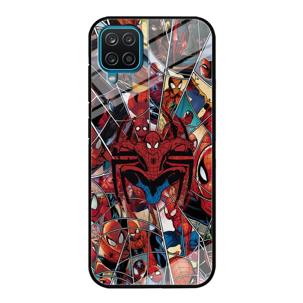 Spiderman Solid Backing Samsung Galaxy A12 Case-Oxvistore