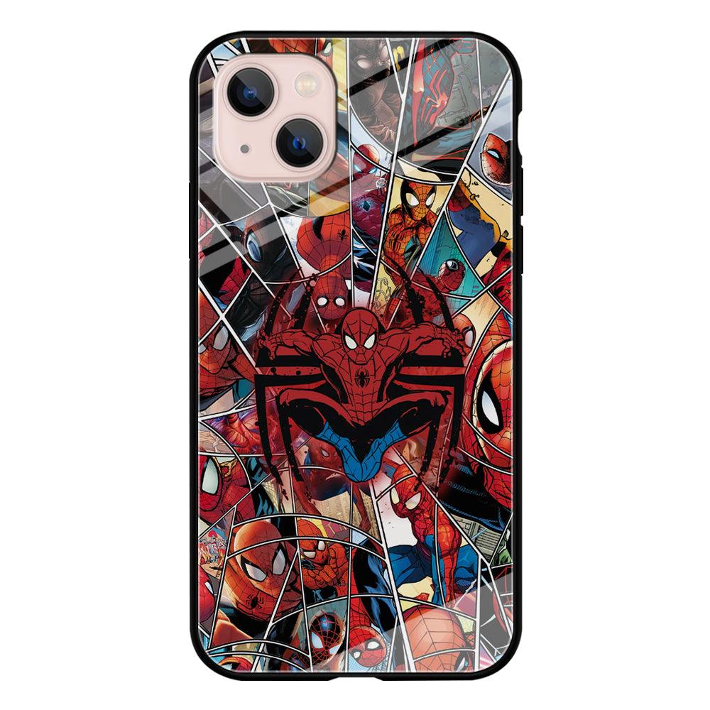 Spiderman Solid Backing iPhone 13 Case-Oxvistore