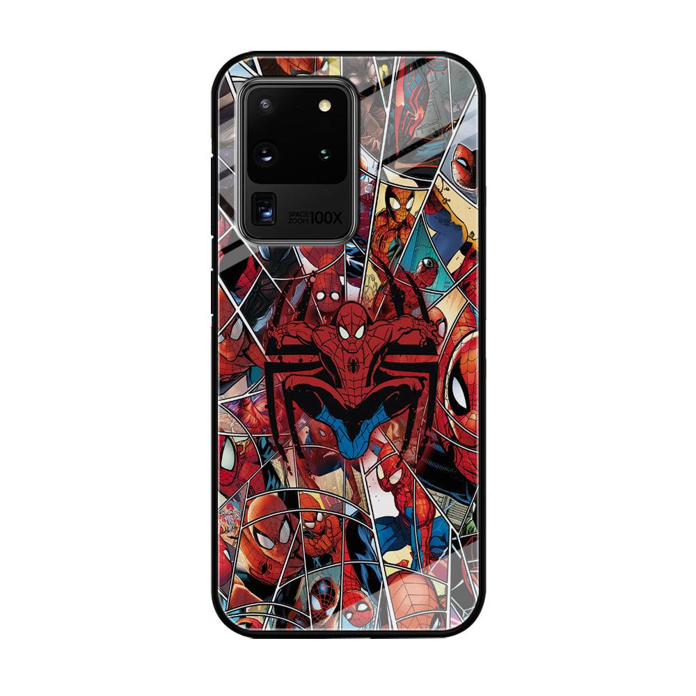 Spiderman Solid Backing Samsung Galaxy S20 Ultra Case-Oxvistore