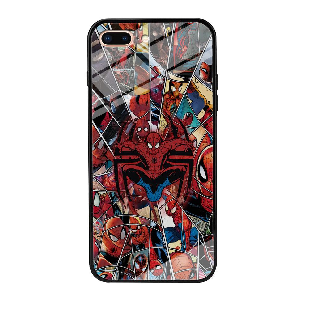 Spiderman Solid Backing iPhone 8 Plus Case-Oxvistore