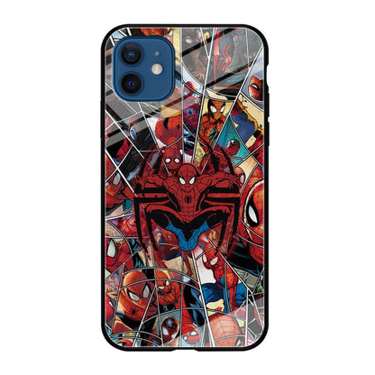 Spiderman Solid Backing iPhone 12 Case-Oxvistore